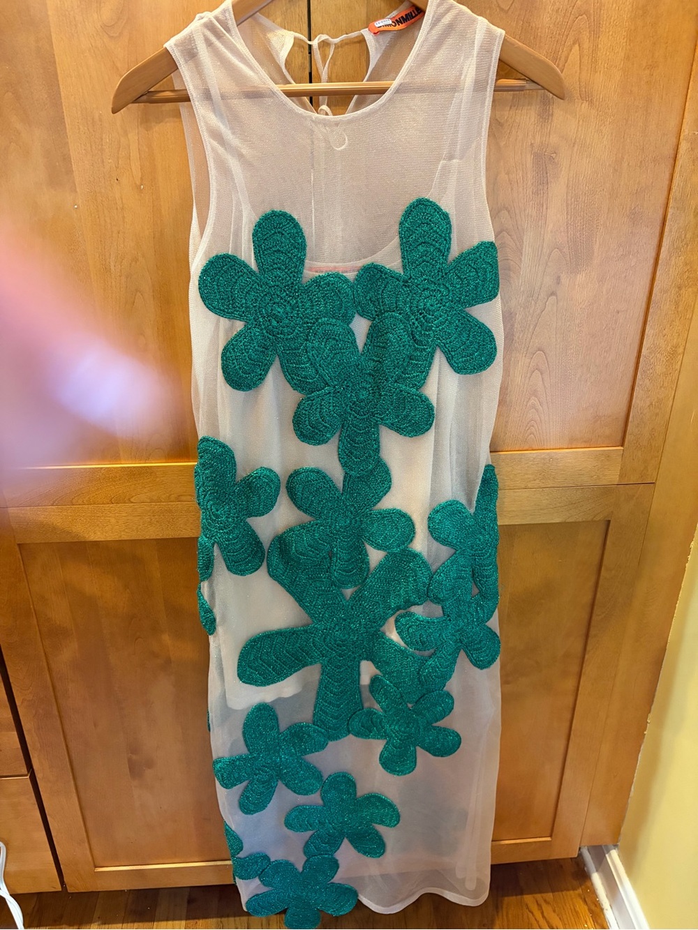 SIMONMILLER Hibiscus Crochet Dress in Gummy Green Medium - Picture 5 of 17